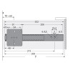 Prowadnica do drzwi otwierano - chowanych KA 5740 Hettich 300 mm