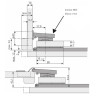 Prowadnica do drzwi otwierano - chowanych KA 5740 Hettich 300 mm