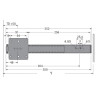 Prowadnica do drzwi otwierano - chowanych KA 5740 Hettich 350 mm