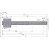 Prowadnica do drzwi otwierano - chowanych KA 5740 Hettich 450 mm