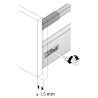 Szuflada Hettich InnoTech Atira 470 mm średnia H144 srebrny 30kg