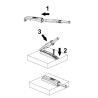 Odbojnik Tip-On Sevroll V-PUSH 30N z adapterem jasnoszary