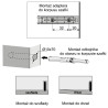 Odbojnik Tip-On Sevroll V-PUSH 30N z adapterem jasnoszary