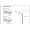 Odbojnik Tip-On Sevroll V-PUSH 30N z adapterem jasnoszary