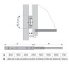 Prowadnica kulkowa Sevroll SVQ 700 mm cichy domyk czarna 35kg