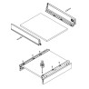 Dno i tył do szuflady SEVROLLBOX SLIM L-500 mm, H-84 mm, szafka 60 cm