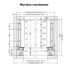 Szuflada HAFELE MATRIX S SLIM 300 mm wysoka H167 biała 35kg