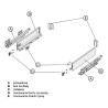 Szuflada HAFELE MATRIX S SLIM 450 mm pod piekarnik H64 biała 35kg