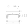 Uchwyt meblowy DC D724 128 mm stal szczotkowana