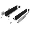 Szuflada HAFELE MATRIX S SLIM 270 mm niska H84 czarna 35kg