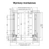 Szuflada HAFELE MATRIX S SLIM 270 mm wysoka H199 czarna 35kg