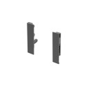 Złączka frontu wewnętrznego Hafele Matrix S Slim średnia H135 szara