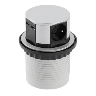 Gniazdo chowane w blat...