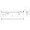 Uchwyt meblowy relingowy GTV 192 mm aluminium