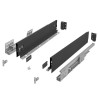 Szuflada HAFELE MATRIX S SLIM 400 mm niska H84 antracyt 35kg