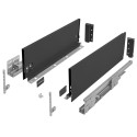 Szuflada HAFELE MATRIX S SLIM 500 mm średnia H135 antracyt 35kg