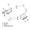 Szuflada HAFELE MATRIX S SLIM 450 mm wysoka H167 antracyt 35kg