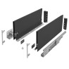 Szuflada HAFELE MATRIX S SLIM 450 mm wysoka H167 antracyt 35kg