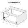 Szuflada HAFELE MATRIX S SLIM 500 mm wysoka H167 antracyt 35kg