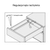 Szuflada HAFELE MATRIX S SLIM 350 mm wysoka H199 antracyt 35kg