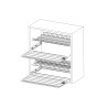 Ociekarka dwupoziomowa REJS Variant 3 do szafki 900 mm chrom - WE06.5228.01.001