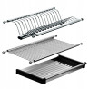 Suszarka do naczyń REJS do szafki  80 cm inox stal nierdzewna - dwupoziomowa