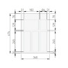 Wkład do szuflady 40 GTV AXISPACE antracyt (340x474mm)