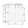 Wkład do szuflady 50 GTV AXISPACE czarny (440x474mm)