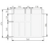 Wkład do szuflady 60 GTV AXISPACE czarny (540x474mm)