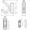 Wieszak meblowy GTV LENS czarny mat