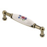 Uchwyt meblowy GTV 0728B 96 mm spring flower antyczny mosiądz