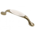 Uchwyt meblowy GTV 728P 96 mm milky antyczny mosiądz