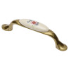 Uchwyt meblowy GTV 728P 96 mm spring flower antyczny mosiądz
