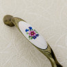 Uchwyt meblowy GTV 728P 96 mm spring flower antyczny mosiądz
