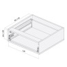 Szuflada HAFELE MATRIX S35 400 mm średnia H135 biała 35kg
