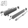 Szuflada GTV AXIS PRO push to open 550 mm niska H84 antracyt