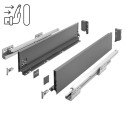 Szuflada GTV AXIS PRO push to open 550 mm średnia H116 antracyt