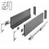 Szuflada GTV AXIS PRO push to open 450 mm wysoka H167 antracyt