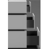 Szuflada GTV AXIS PRO push to open 550 mm wysoka H199 antracyt