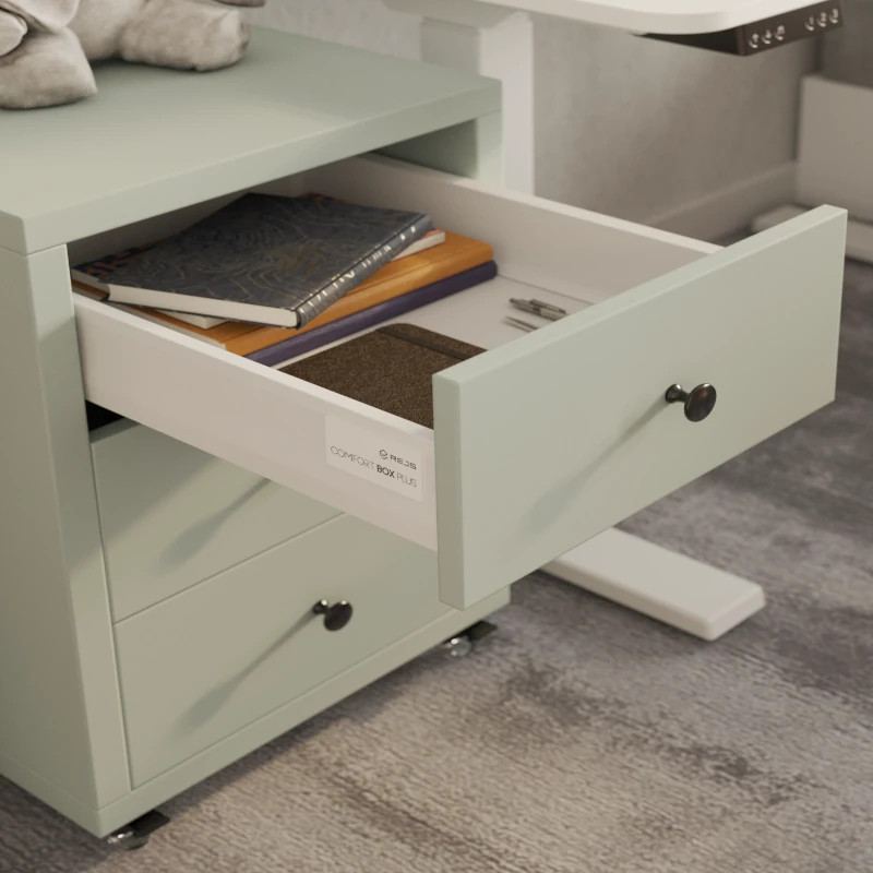 Szuflada REJS COMFORT BOX PLUS 250 mm niska H84 mm biała 35kg