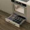 Szuflada REJS COMFORT BOX PLUS 250 mm niska 84 mm szara 35kg