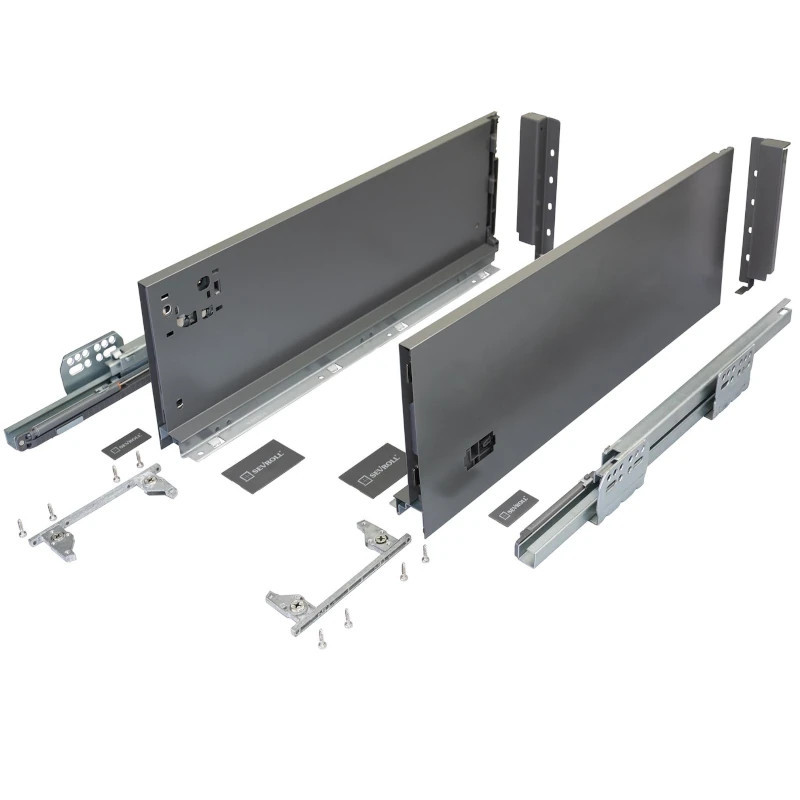 Szuflada SEVROLL V-BOX 600 mm wysoka H210 mm grafitowa 40kg