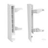 Złączka frontu wewnętrznego do szkła SEVROLL V-BOX 3D SLIM wysoka H210 biała