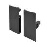 Złączka frontu wewnętrznego do szkła SEVROLL V-BOX 3D SLIM niska H95 grafit