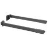 Reling wzdłużny do szuflad SEVROLL V-BOX 3D SLIM 350 mm grafit