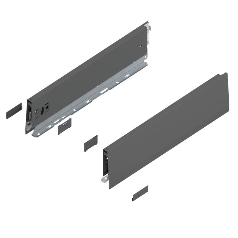 Bok szuflady BLUM MERIVOBOX M 550 mm antracyt - 470M5502S