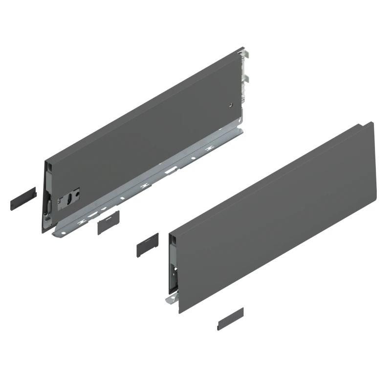 Bok szuflady BLUM MERIVOBOX K 550 mm antracyt - 470K5502S