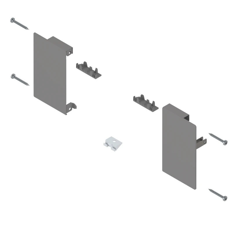 Mocowanie szuflady wewnętrznej BLUM MERIVOBOX M szare - ZI4.0MS1