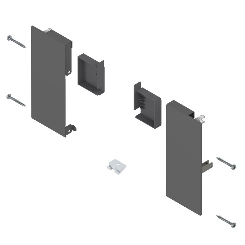 Mocowanie szuflady wewnętrznej BLUM MERIVOBOX K antracyt - ZI4.1KS1