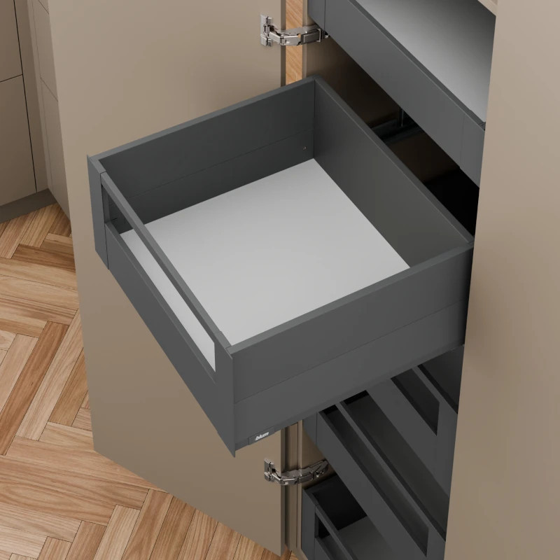 Mocowanie szuflady wewnętrznej BLUM MERIVOBOX E antracyt - ZI4.2ES1